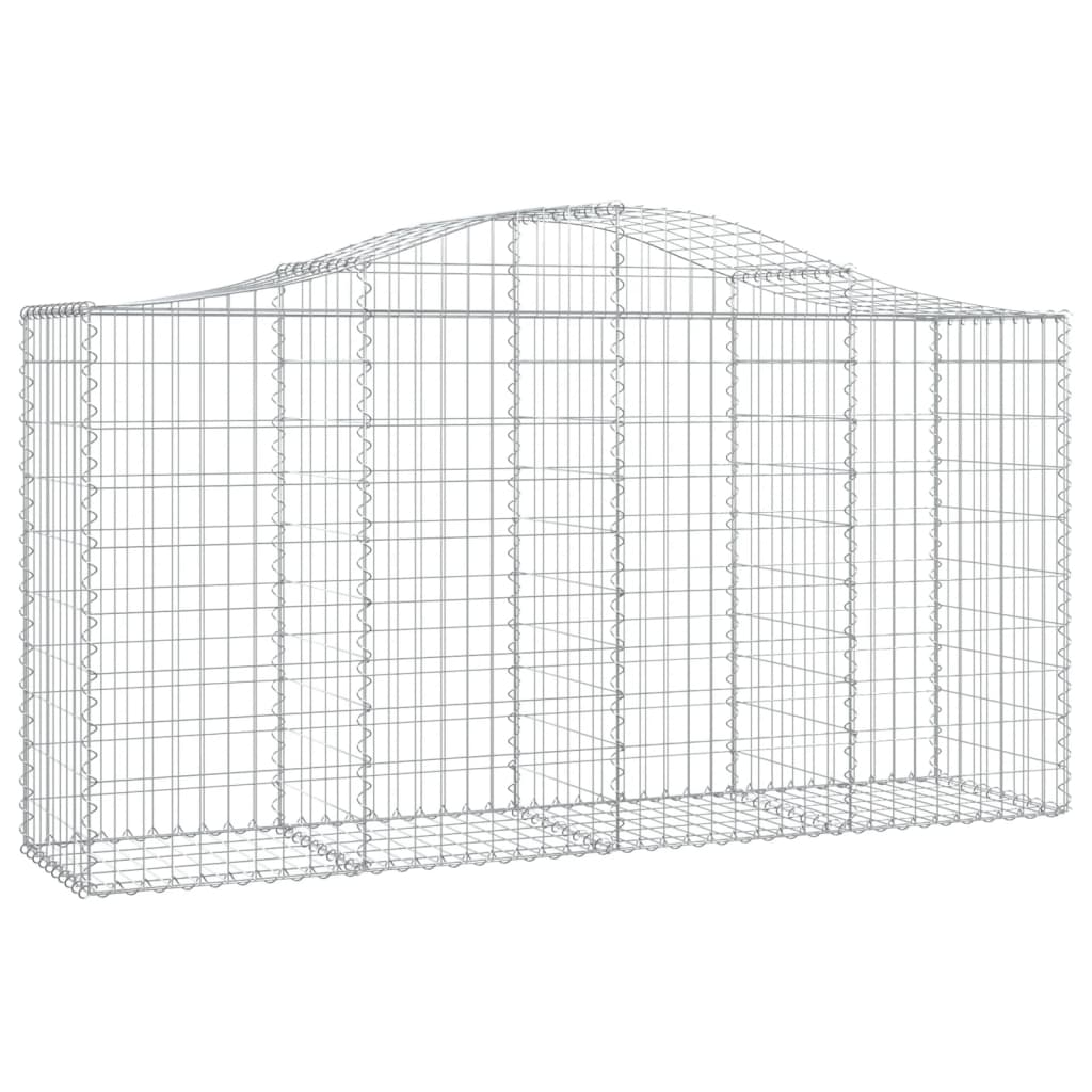 11 db íves horganyzott vas gabion kosár 200 x 50 x 100/120 cm