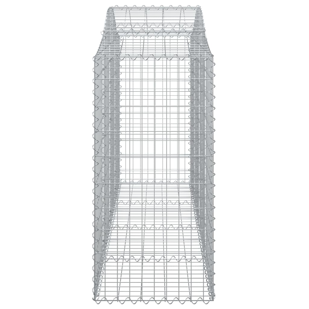 7 db íves horganyzott vas gabion kosár 200x50x120/140 cm