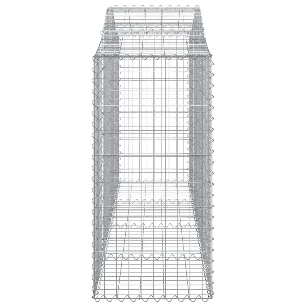 8 db íves horganyzott vas gabion kosár 200x50x120/140 cm