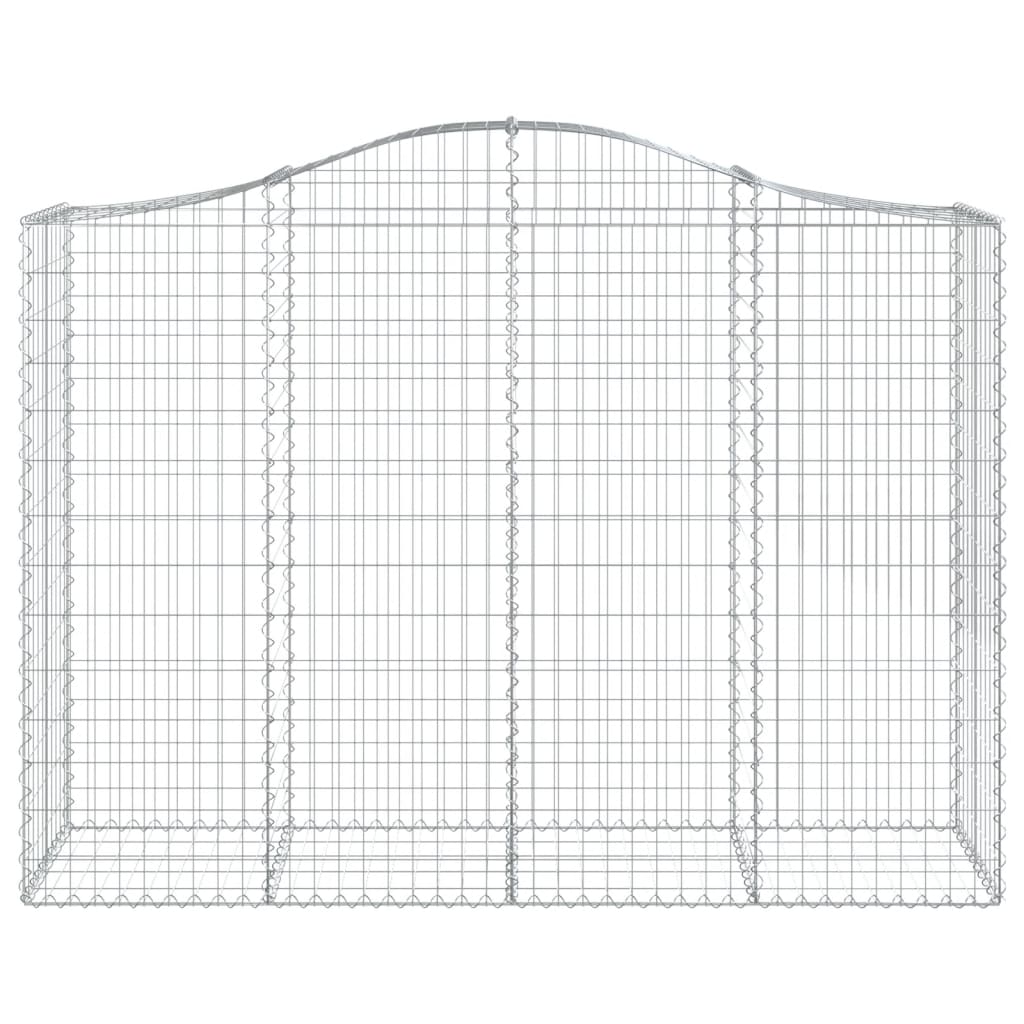 6 db íves horganyzott vas gabion kosár 200x50x140/160 cm