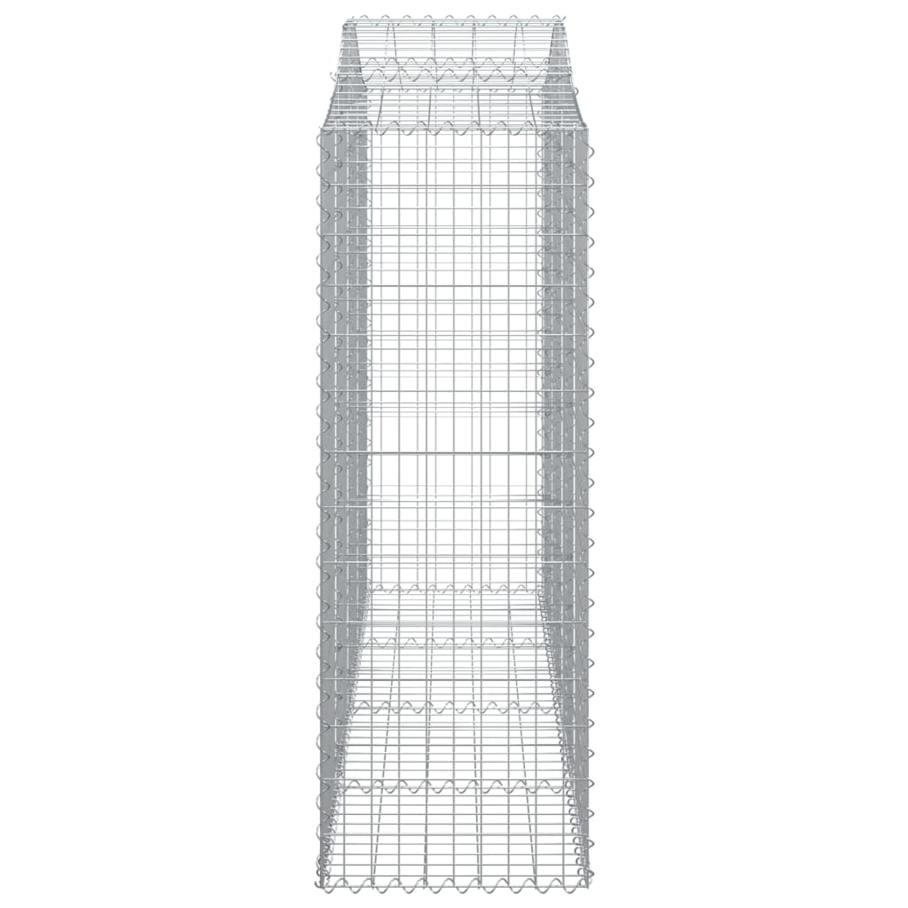 8 db íves horganyzott vas gabion kosár 200x50x140/160 cm