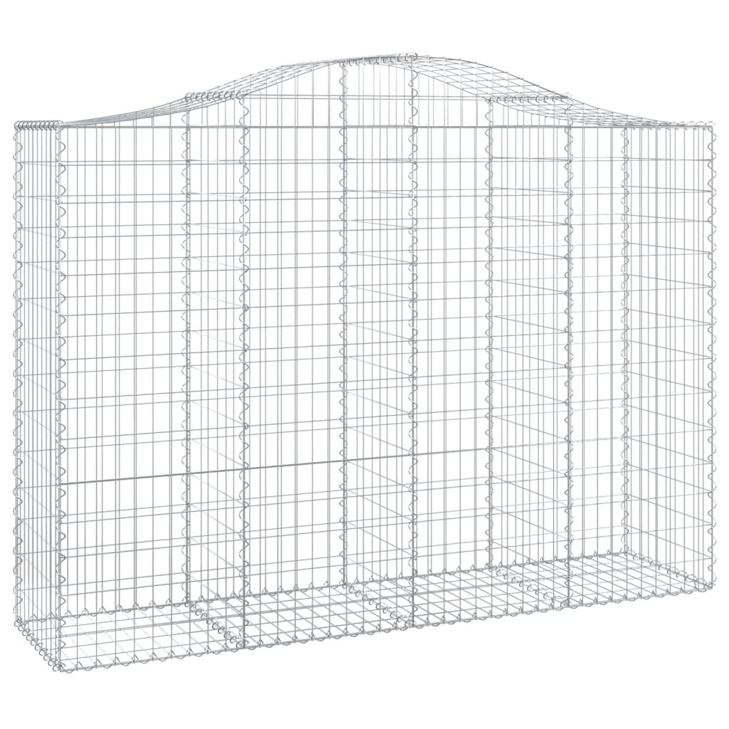 12 db íves horganyzott vas gabion kosár 200x50x140/160 cm