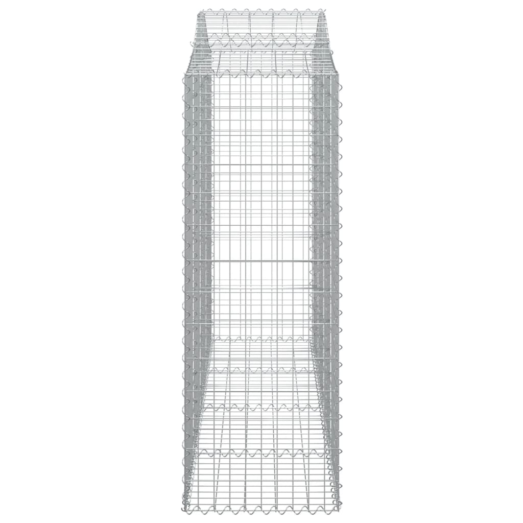 12 db íves horganyzott vas gabion kosár 200x50x140/160 cm