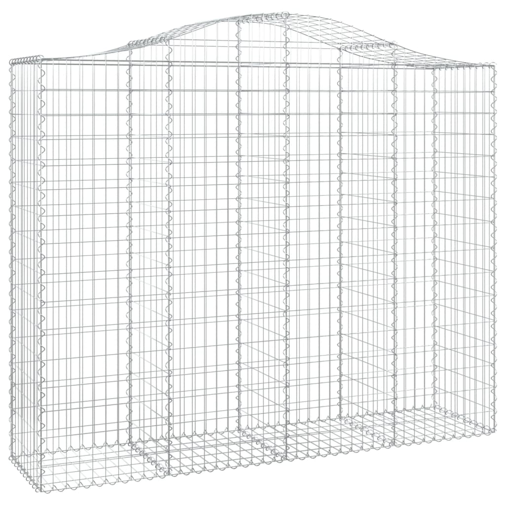 3 db íves horganyzott vas gabion kosár 200x50x160/180 cm