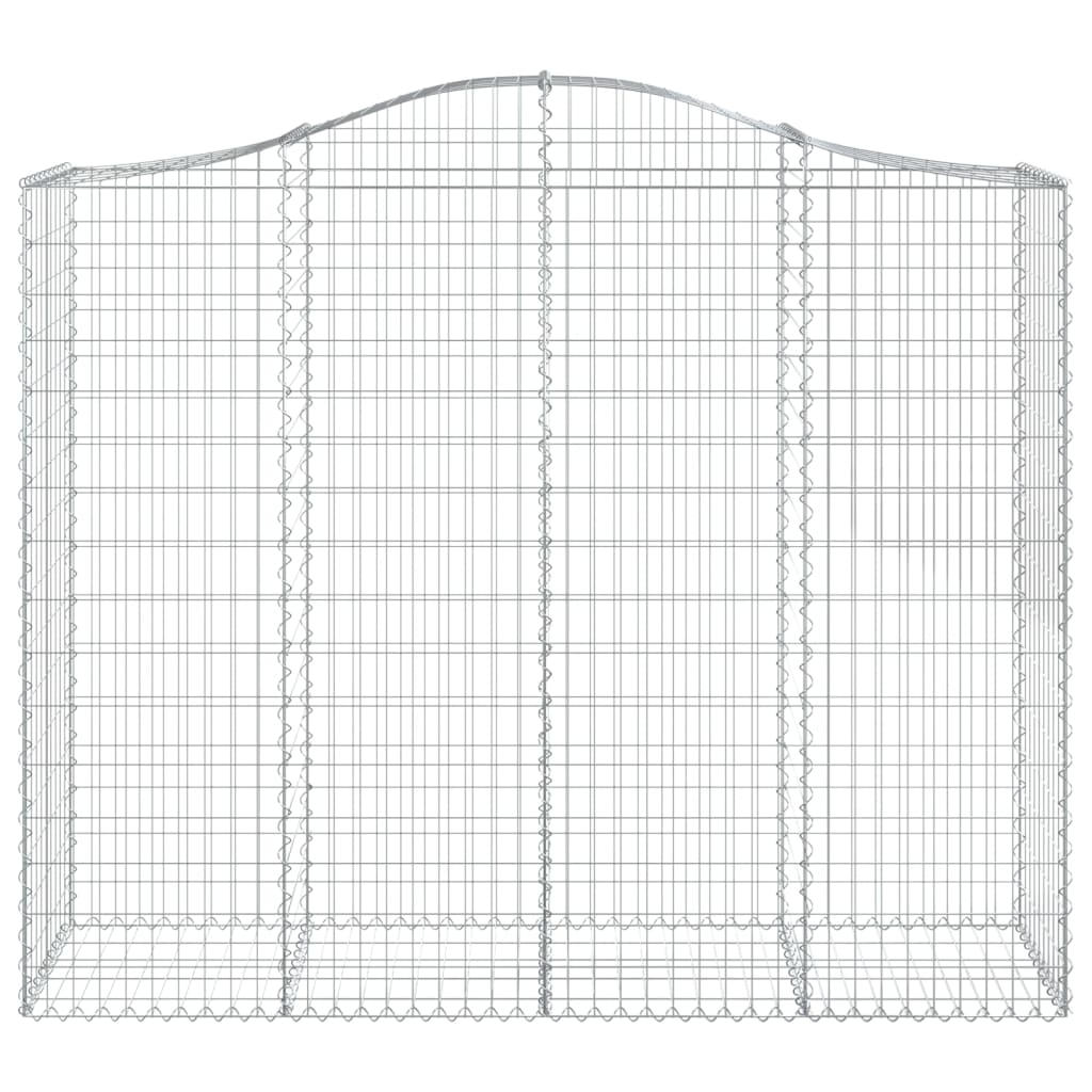 4 db íves horganyzott vas gabion kosár 200x50x160/180 cm