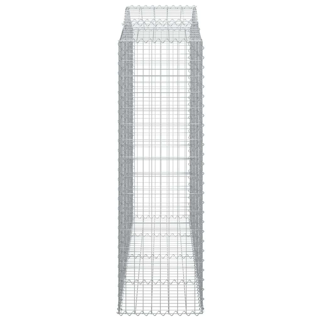 12 db íves horganyzott vas gabion kosár 200x50x160/180 cm