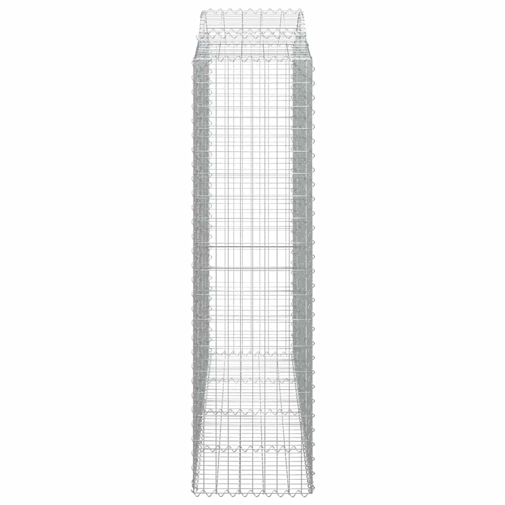 2 db íves horganyzott vas gabion kosár 200x50x180/200 cm
