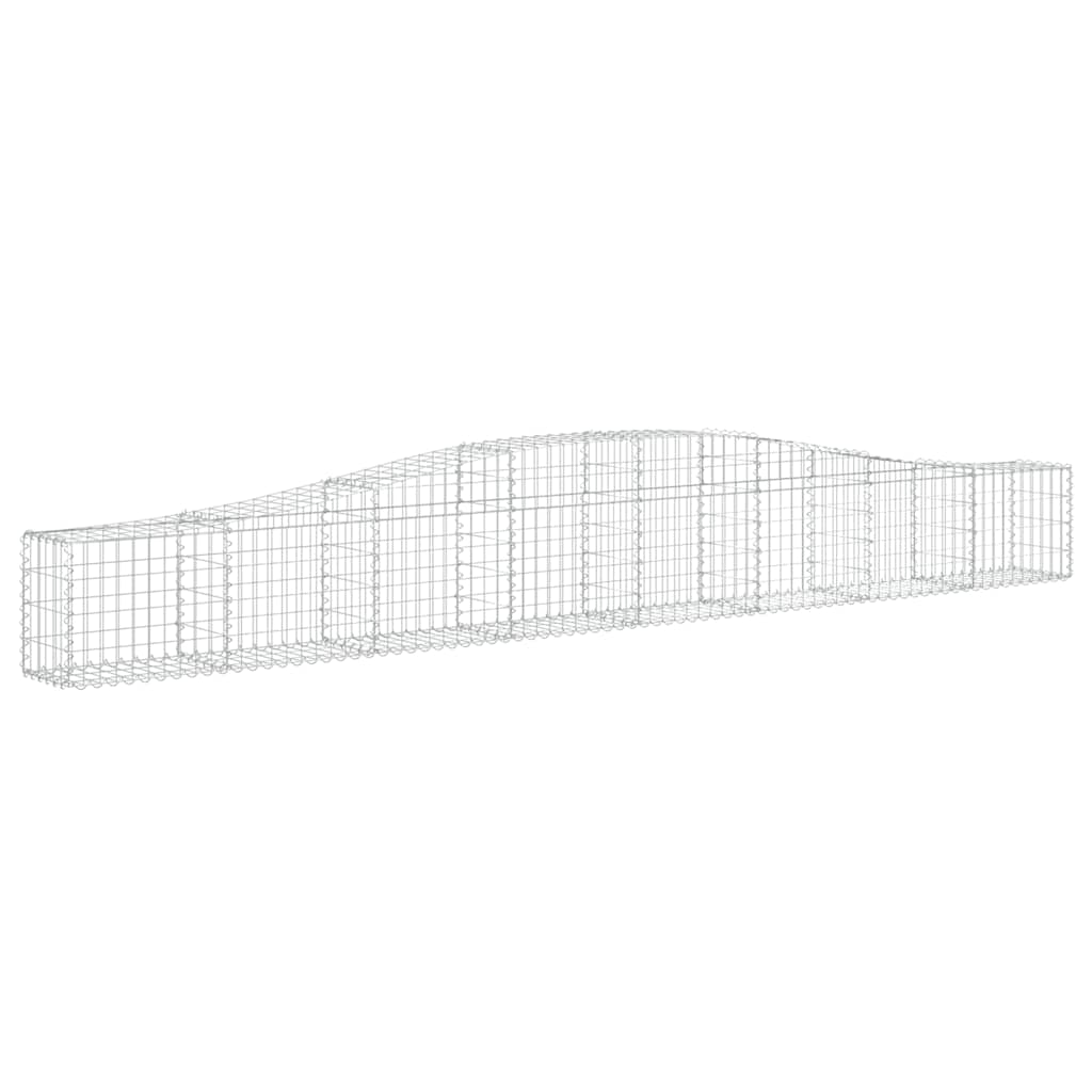 3 db íves horganyzott vas gabion kosár 400x30x40/60 cm