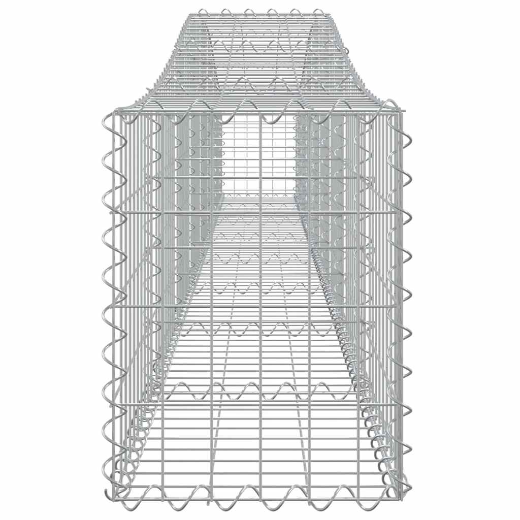 3 db íves horganyzott vas gabion kosár 400x30x40/60 cm