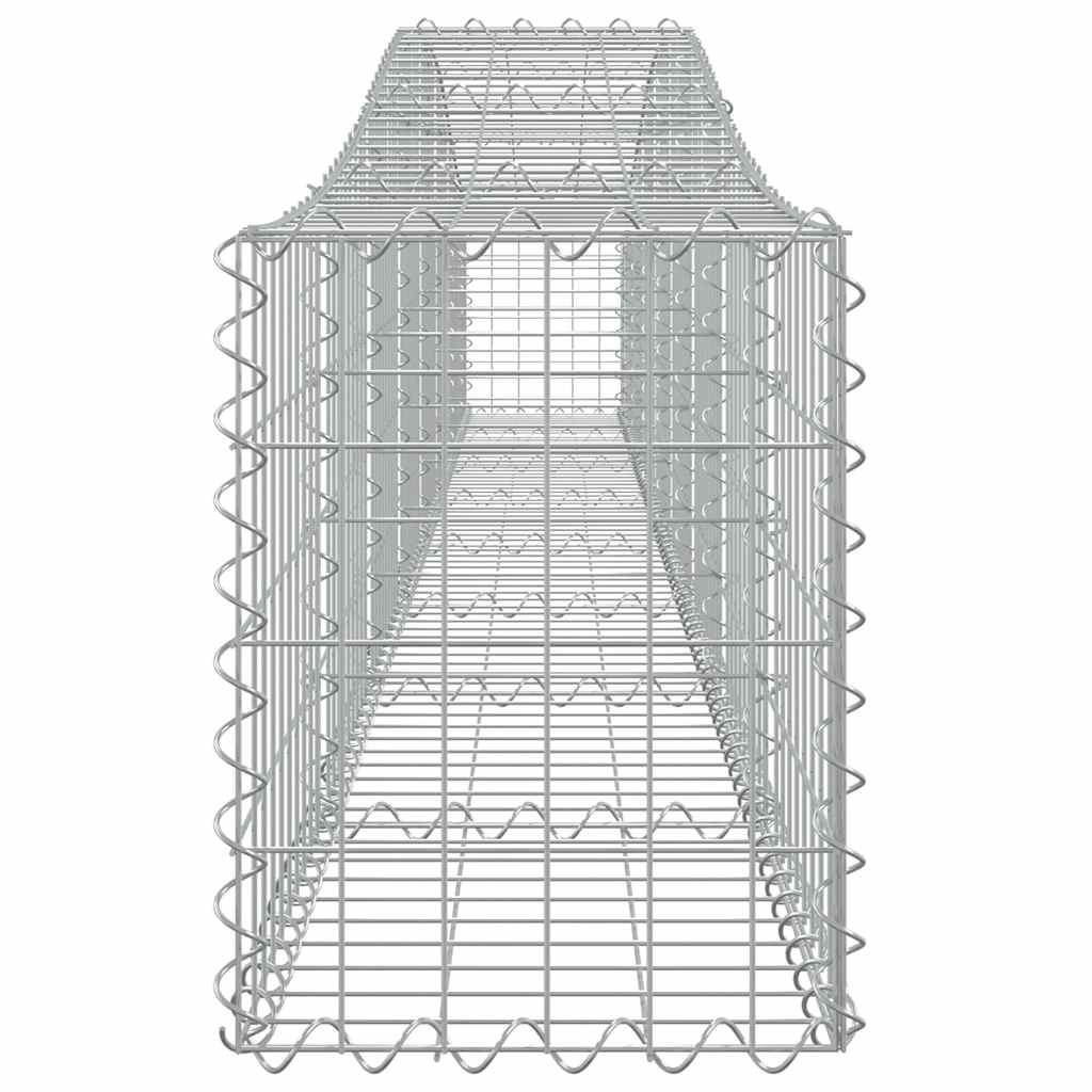 9 db íves horganyzott vas gabion kosár 400x30x40/60 cm