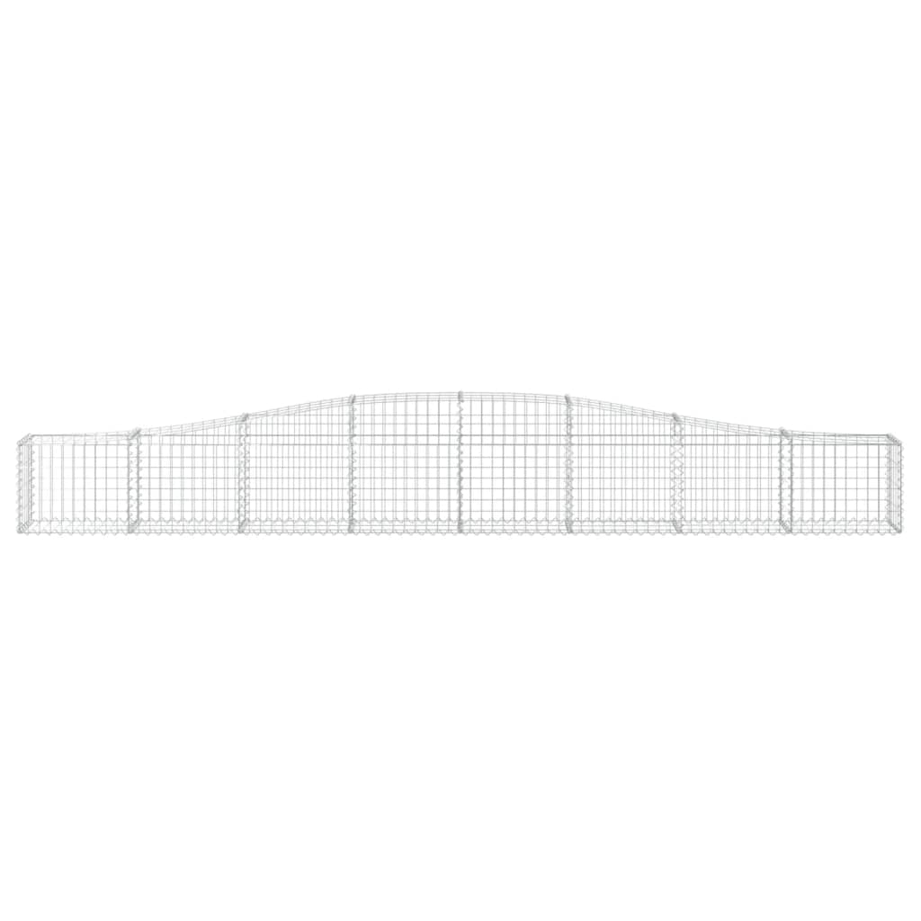 10 db íves horganyzott vas gabion kosár 400x30x40/60 cm