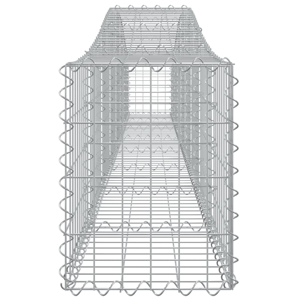10 db íves horganyzott vas gabion kosár 400x30x40/60 cm