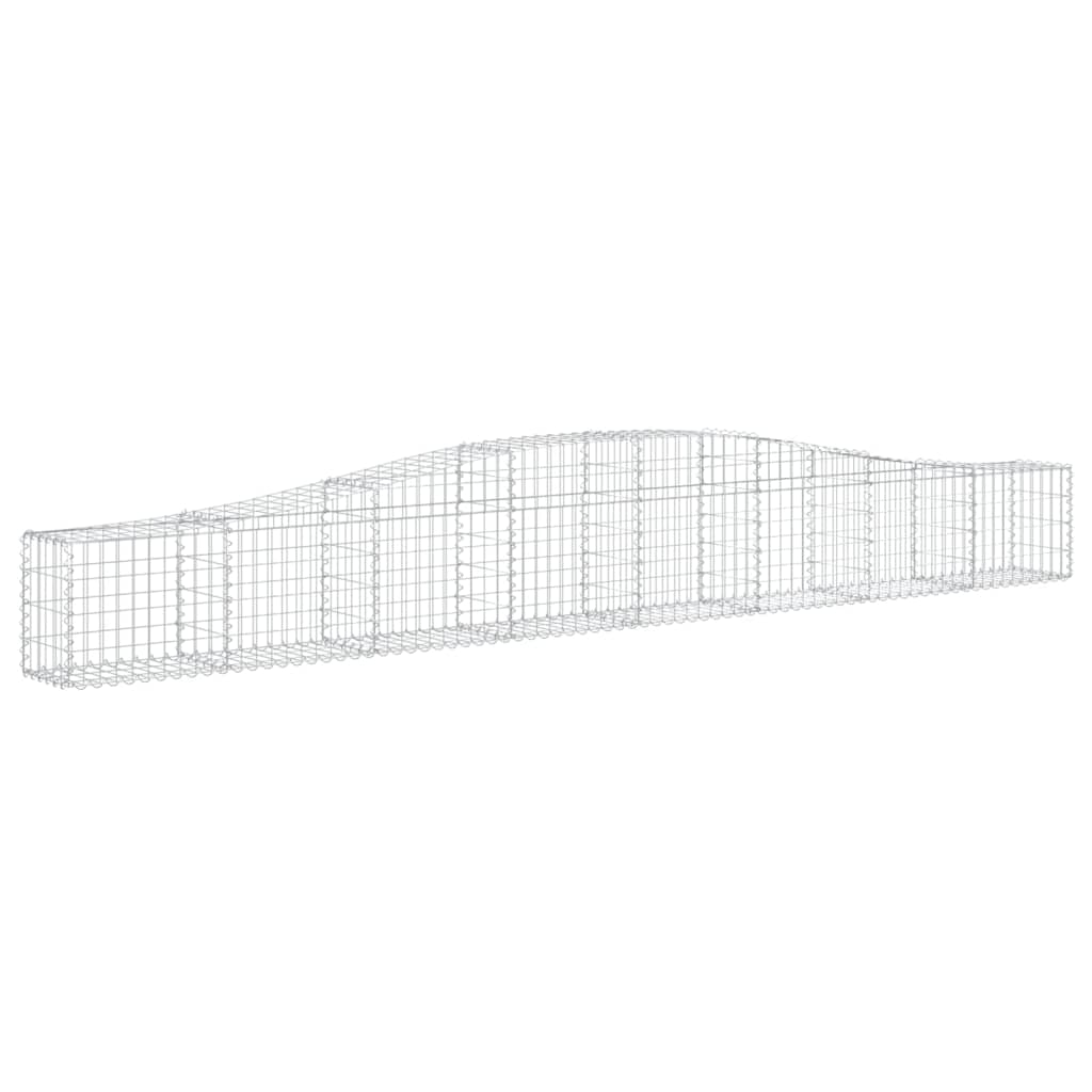 20 db íves horganyzott vas gabion kosár 400x30x40/60 cm