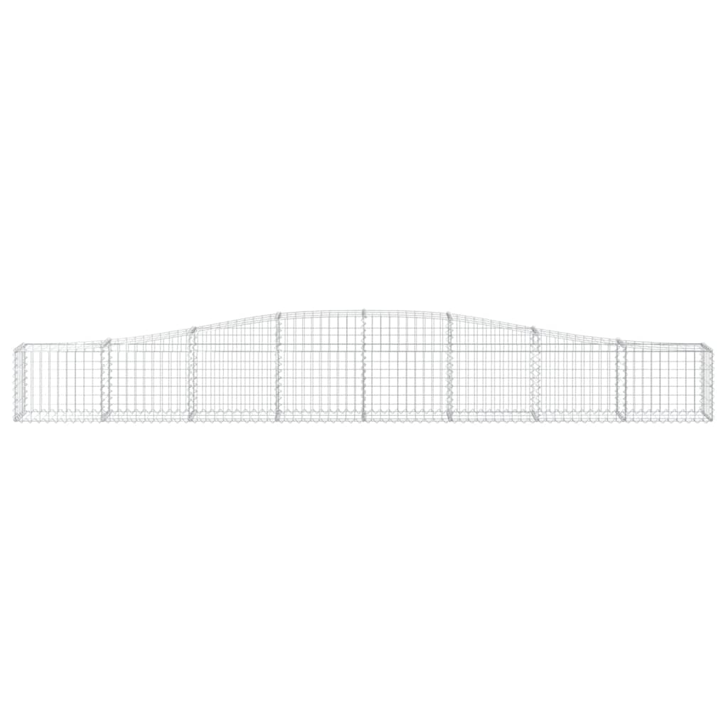 20 db íves horganyzott vas gabion kosár 400x30x40/60 cm
