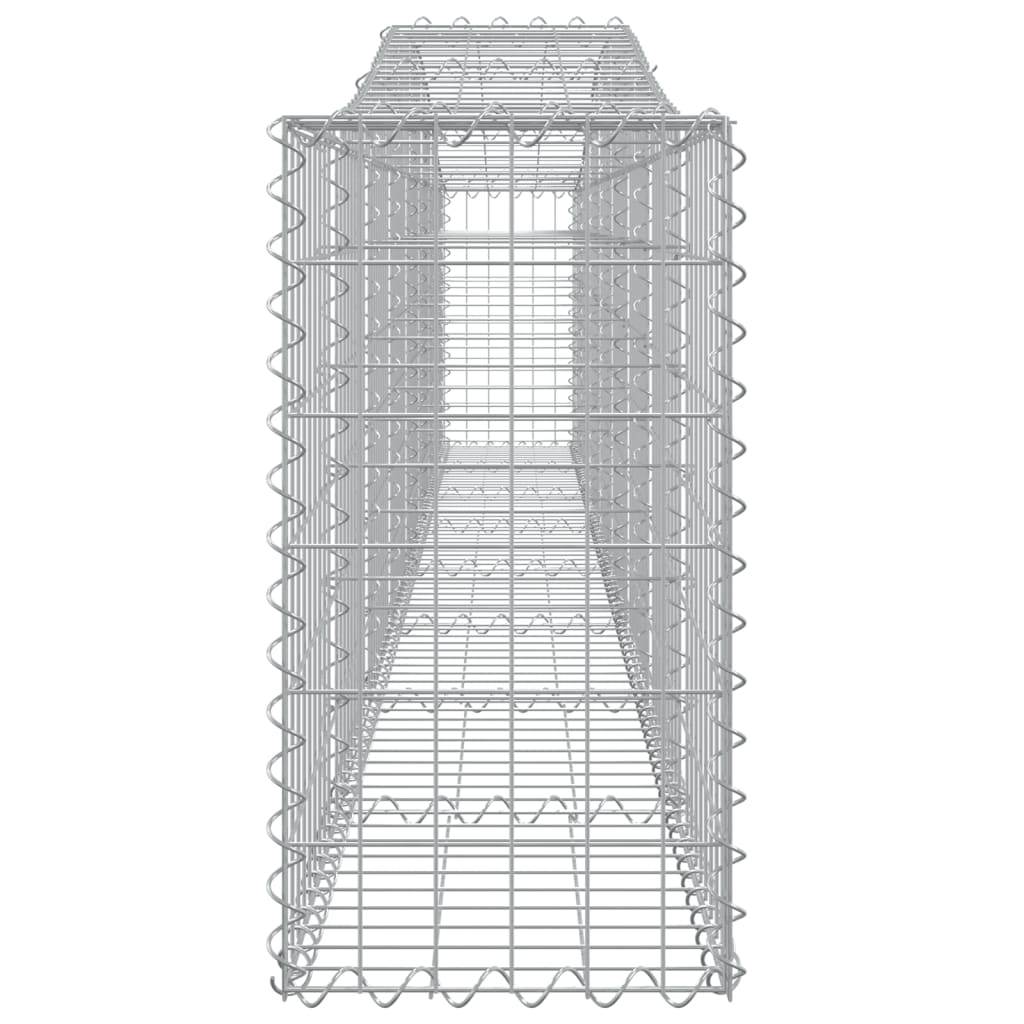 4 db íves horganyzott vas gabion kosár 400x30x60/80 cm
