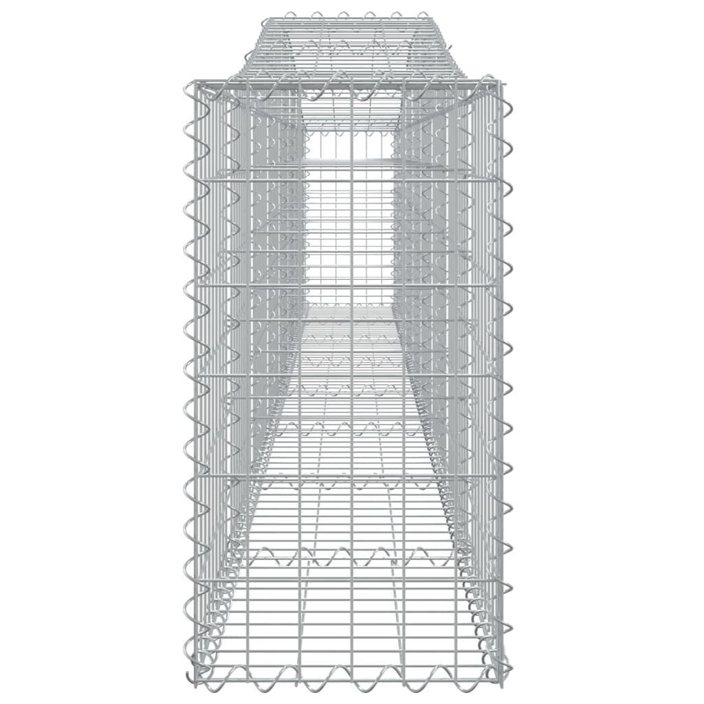9 db íves horganyzott vas gabion kosár 400x30x60/80 cm
