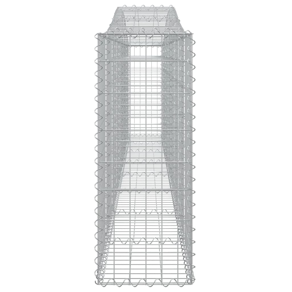 3 db íves horganyzott vas gabion kosár 400x30x80/100 cm