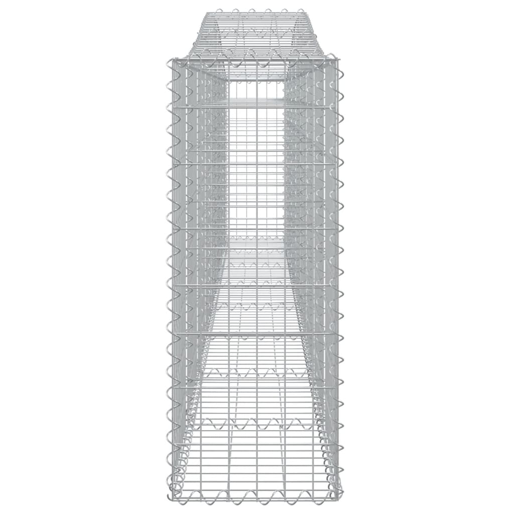 15 db íves horganyzott vas gabion kosár 400x30x80/100 cm