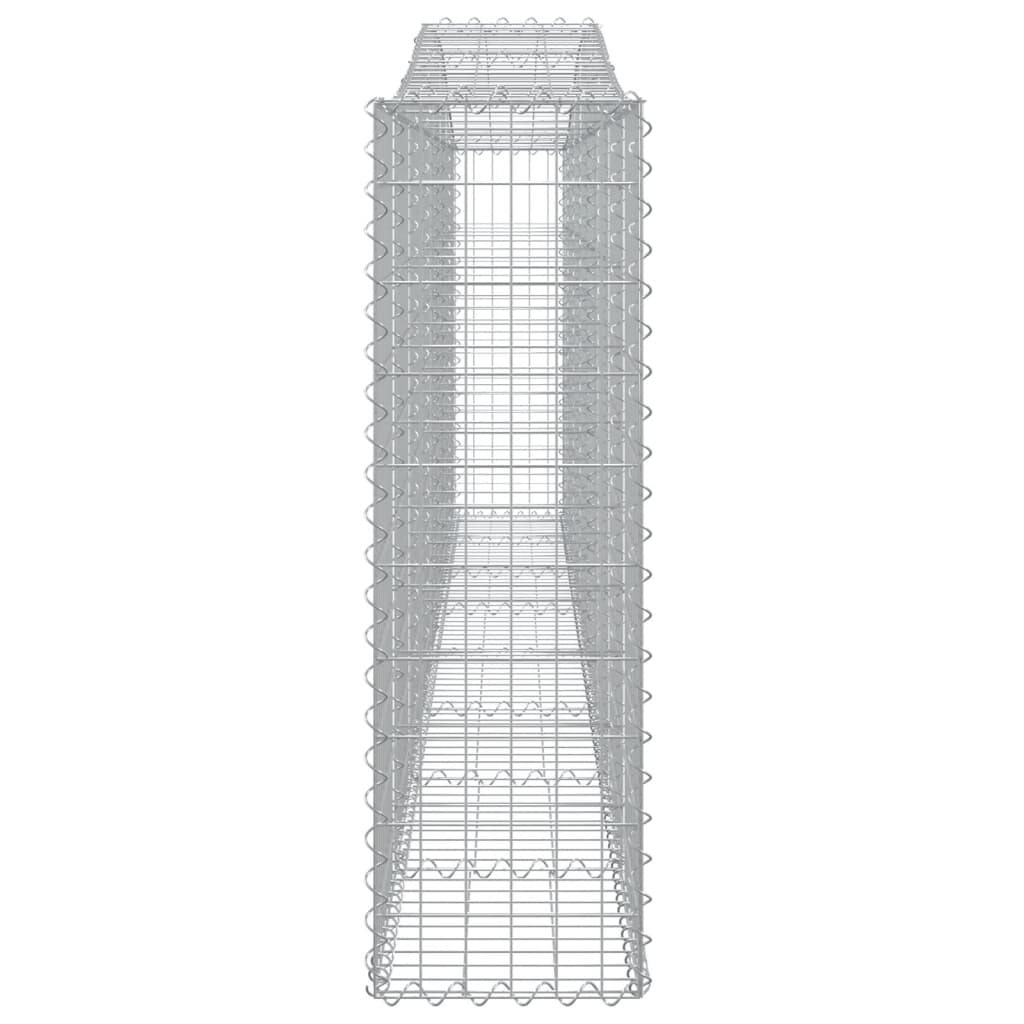 2 db íves horganyzott vas gabion kosár 400x30x100/120 cm