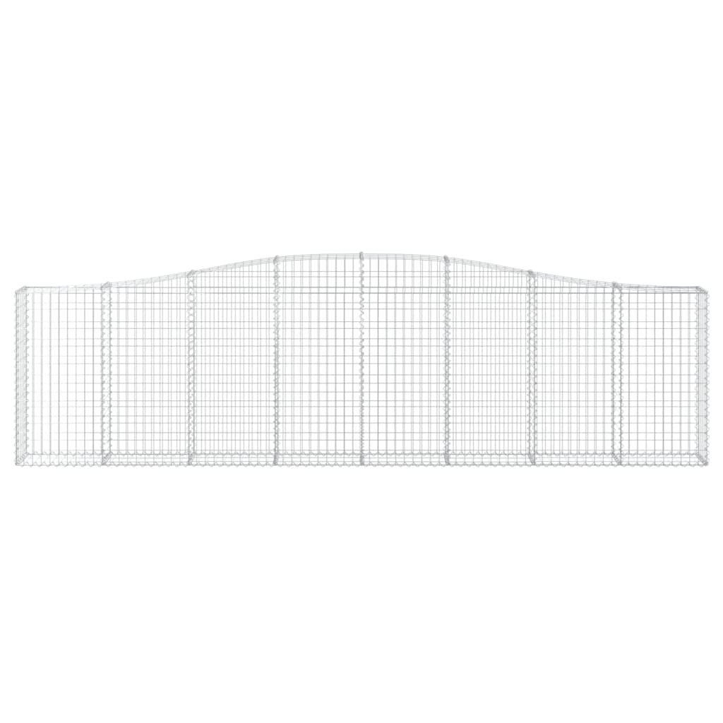 3 db íves horganyzott vas gabion kosár 400x30x100/120 cm