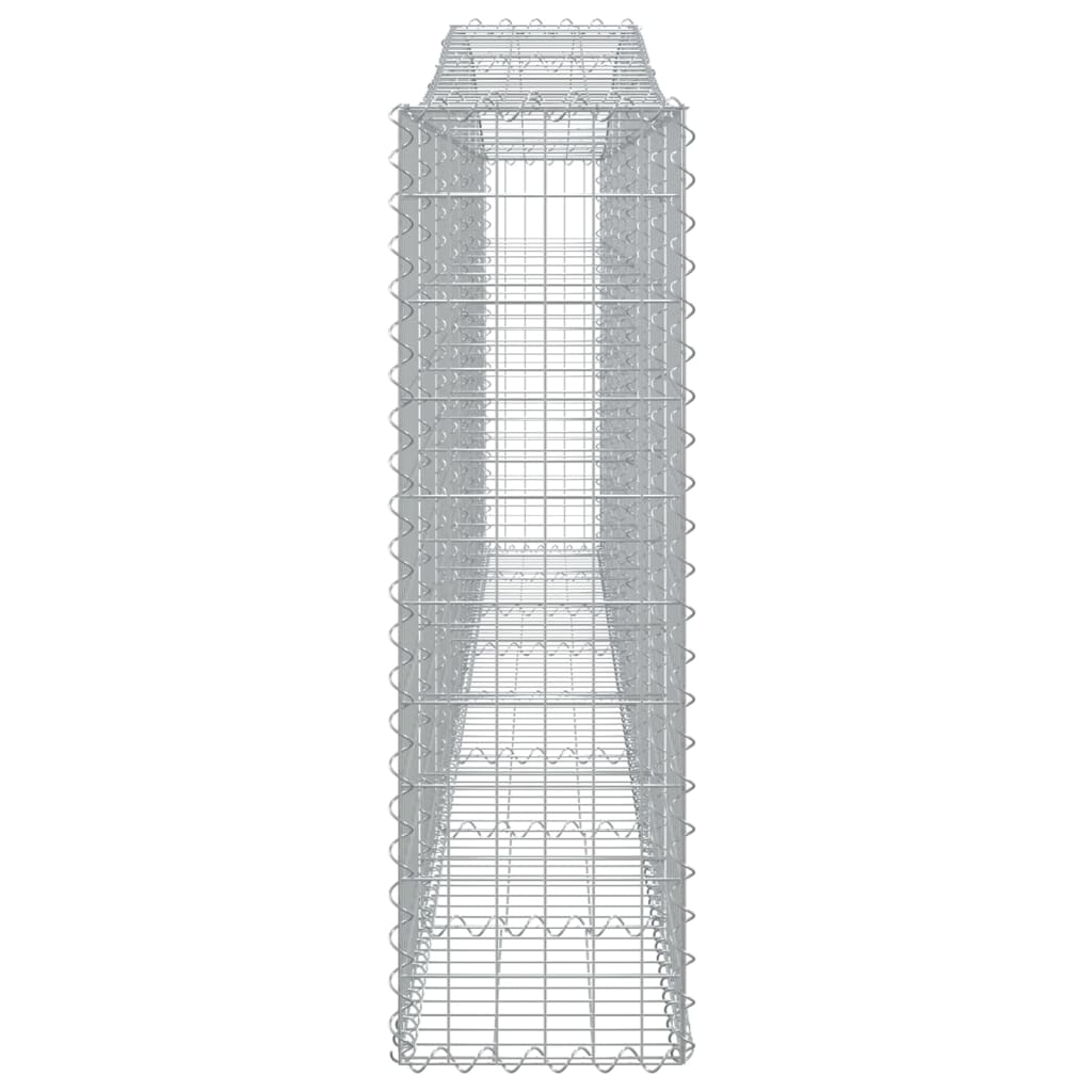 3 db íves horganyzott vas gabion kosár 400x30x100/120 cm