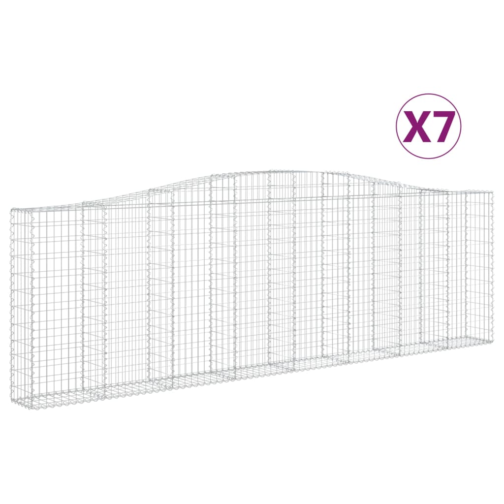 7 db íves horganyzott vas gabion kosár 400x30x120/140 cm 7 db íves horganyzott vas gabion kosár 400x30x120/140 cm