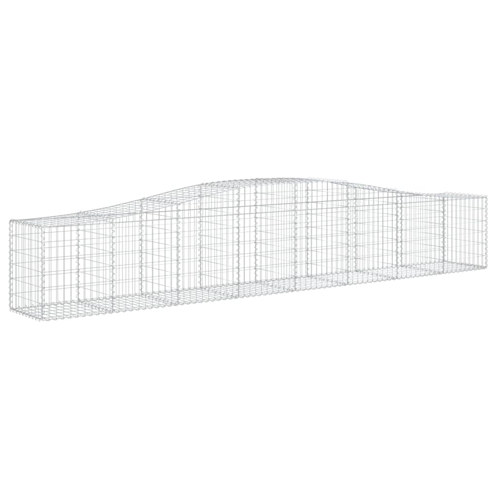9 db íves horganyzott vas gabion kosár 400x50x60/80 cm