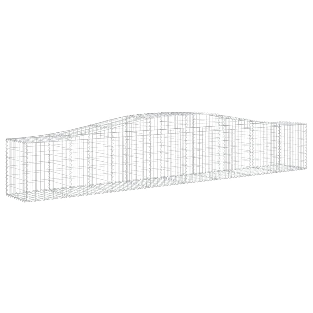 20 db íves horganyzott vas gabion kosár 400x50x60/80 cm