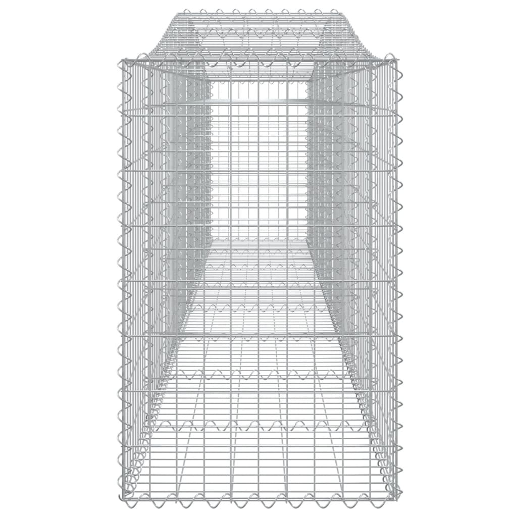 2 db íves horganyzott vas gabion kosár 400x50x80/100 cm