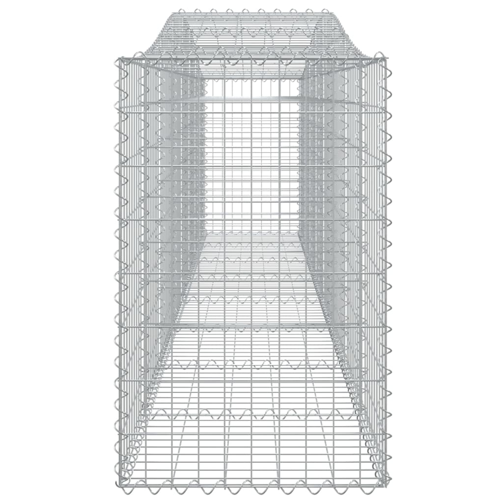 4 db íves horganyzott vas gabion kosár 400x50x80/100 cm