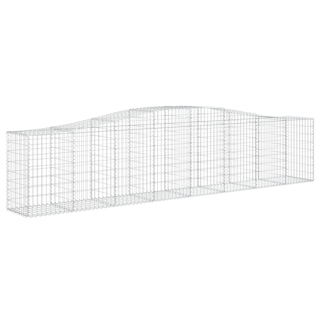 25 db íves horganyzott vas gabion kosár 400x50x80/100 cm