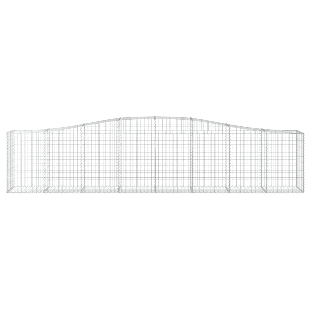 25 db íves horganyzott vas gabion kosár 400x50x80/100 cm