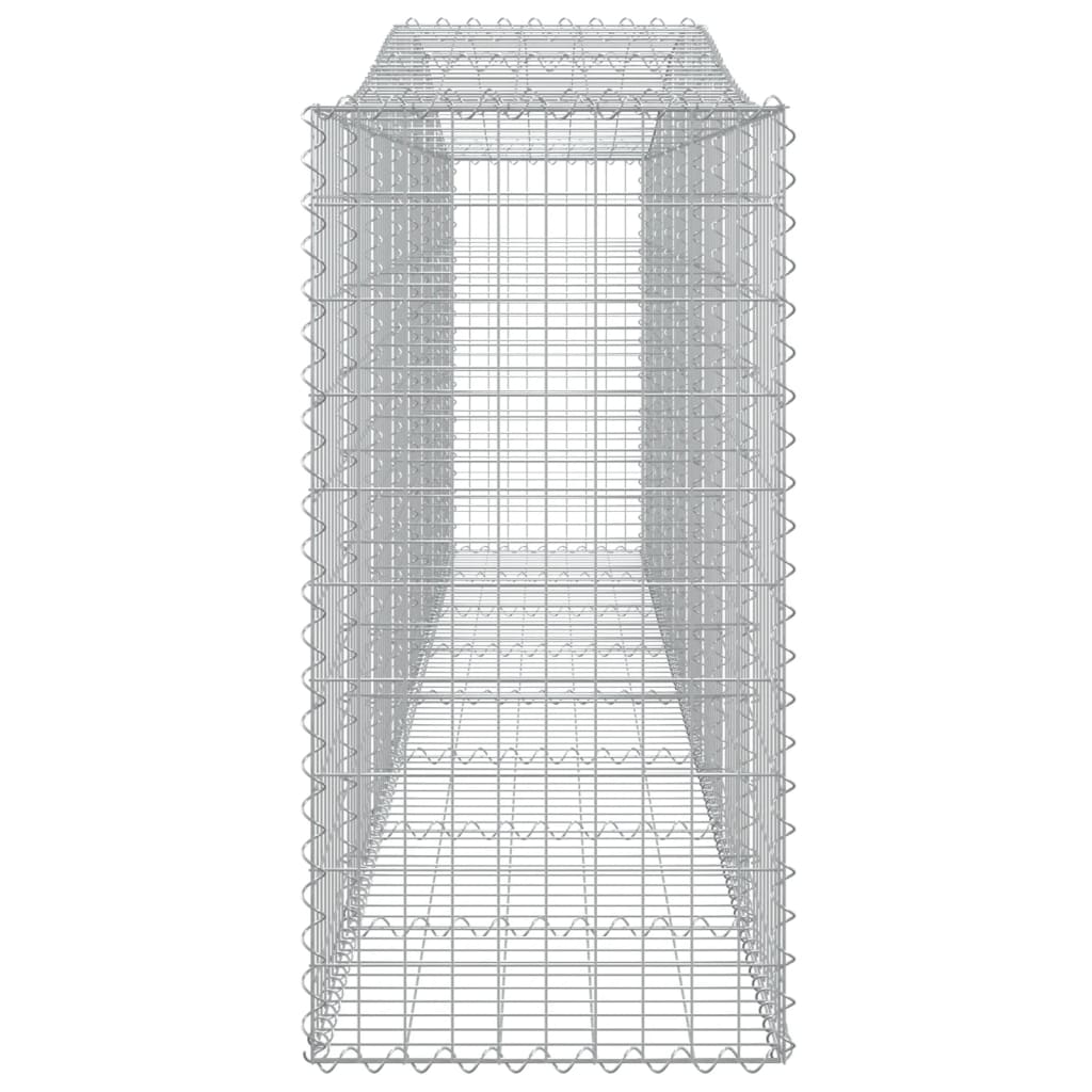 3 db íves horganyzott vas gabion kosár 400x50x100/120 cm