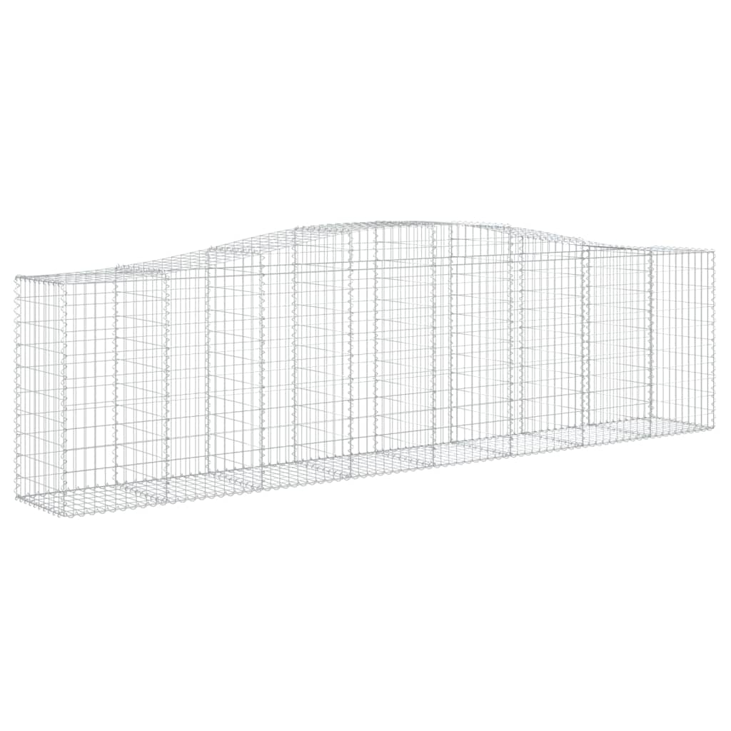 10 db íves horganyzott vas gabion kosár 400x50x100/120 cm