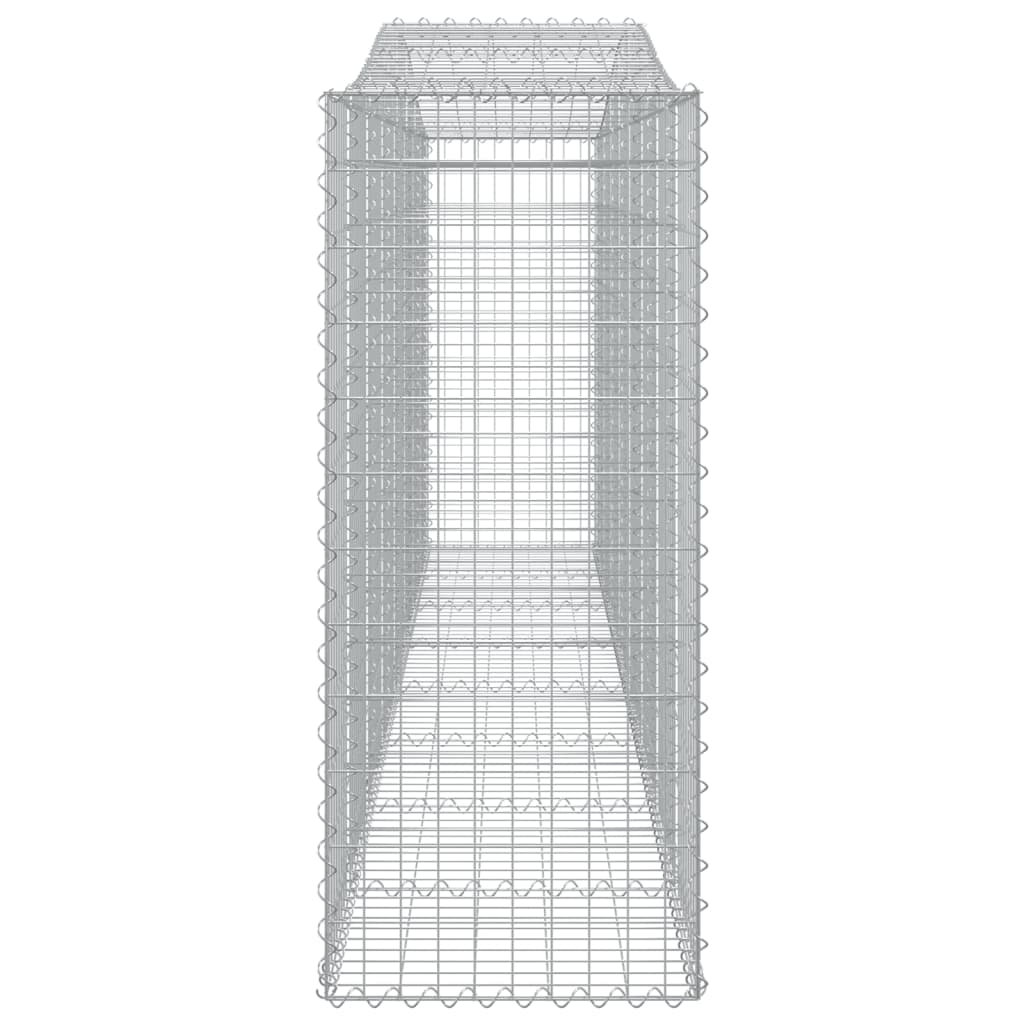 2 db íves horganyzott vas gabion kosár 400x50x120/140 cm