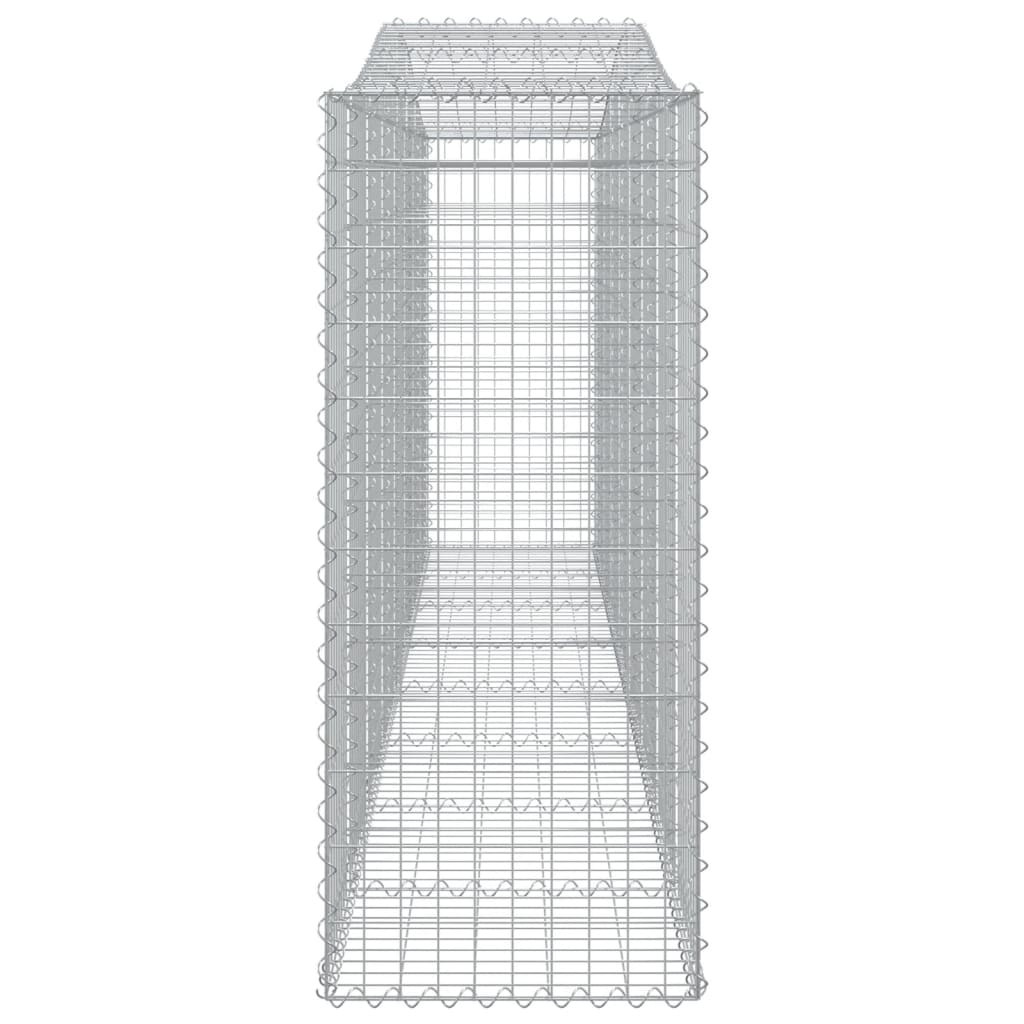 4 db íves horganyzott vas gabion kosár 400x50x120/140 cm