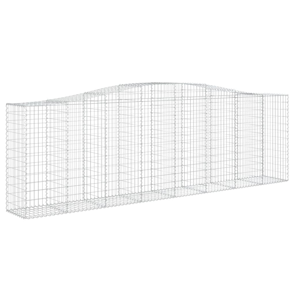 7 db íves horganyzott vas gabion kosár 400x50x120/140 cm