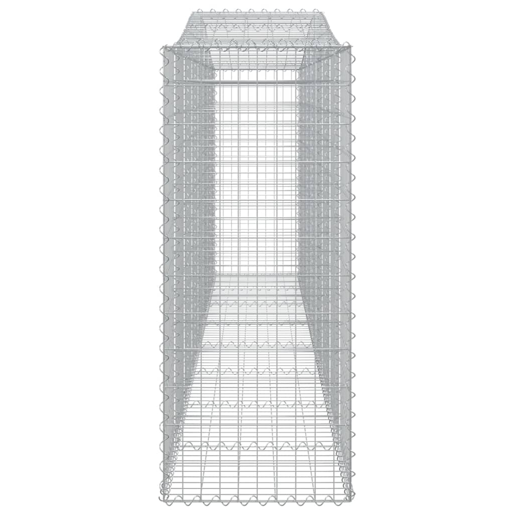 7 db íves horganyzott vas gabion kosár 400x50x120/140 cm