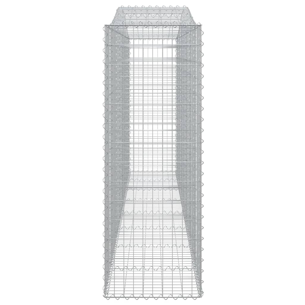 7 db íves horganyzott vas gabion kosár 400x50x140/160 cm
