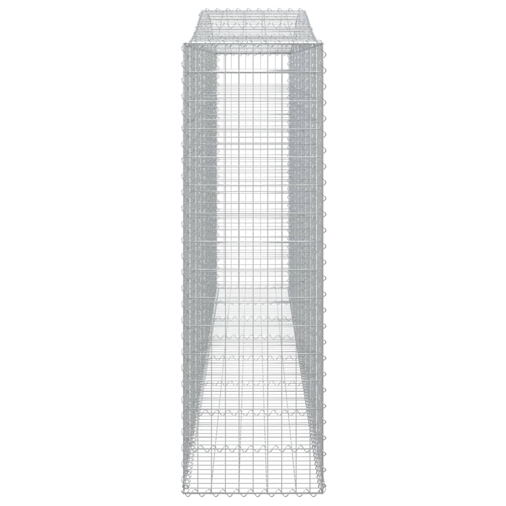 2 db íves horganyzott vas gabion kosár 400x50x160/180 cm