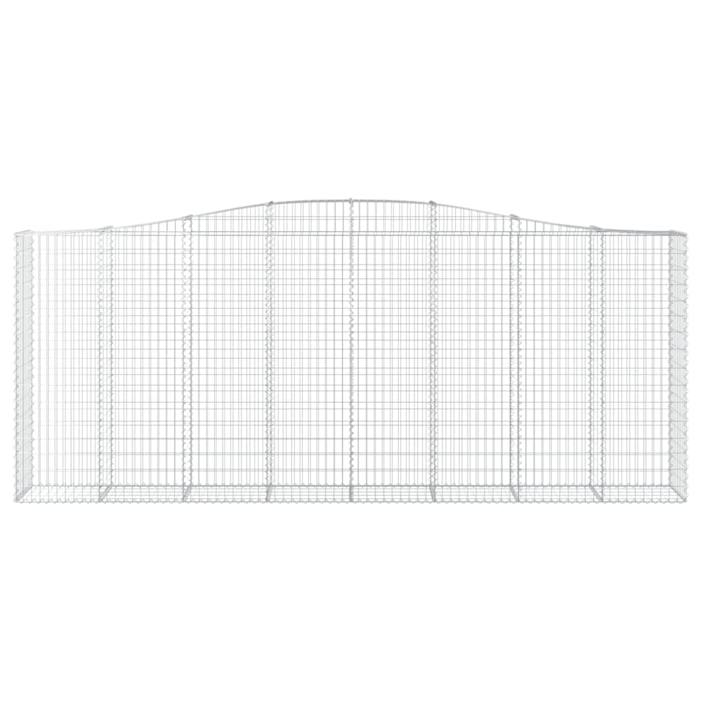 3 db íves horganyzott vas gabion kosár 400x50x160/180 cm