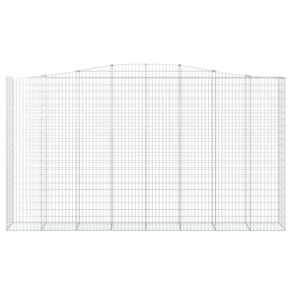 3 db íves horganyzott vas gabion kosár 400x50x220/240 cm