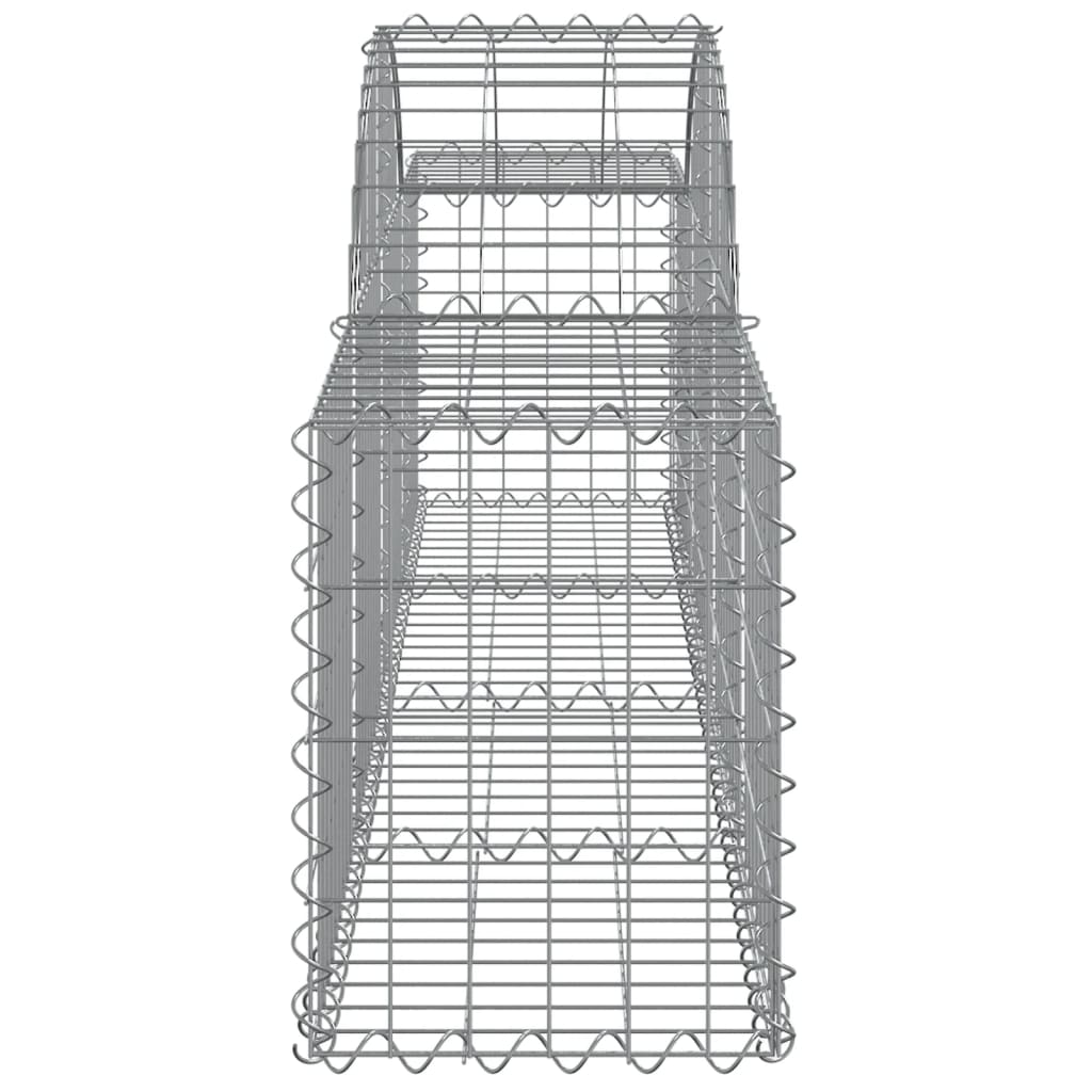 3 db íves horganyzott vas gabion kosár 200x30x40/60 cm