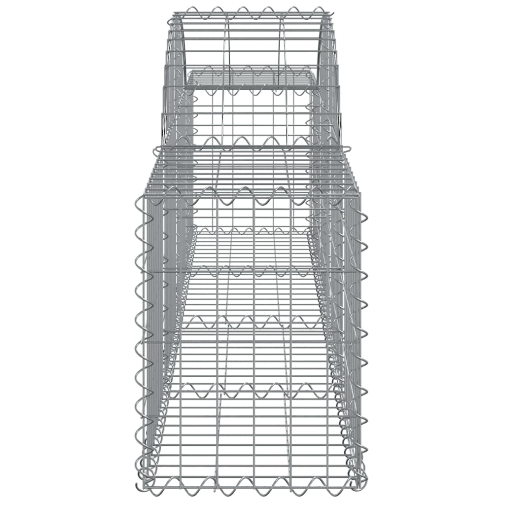 4 db íves horganyzott vas gabion kosár 200x30x40/60 cm