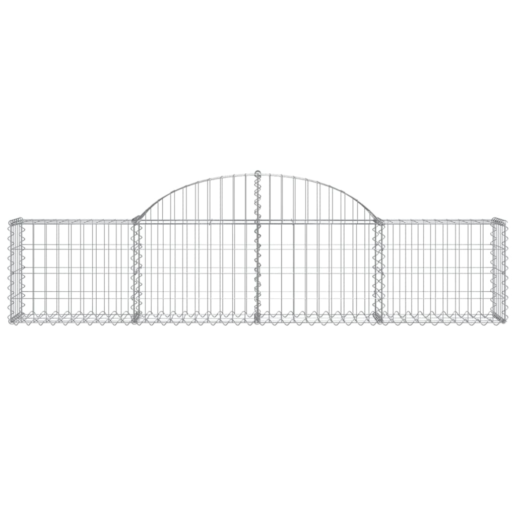 10 db íves horganyzott vas gabion kosár 200x30x40/60 cm