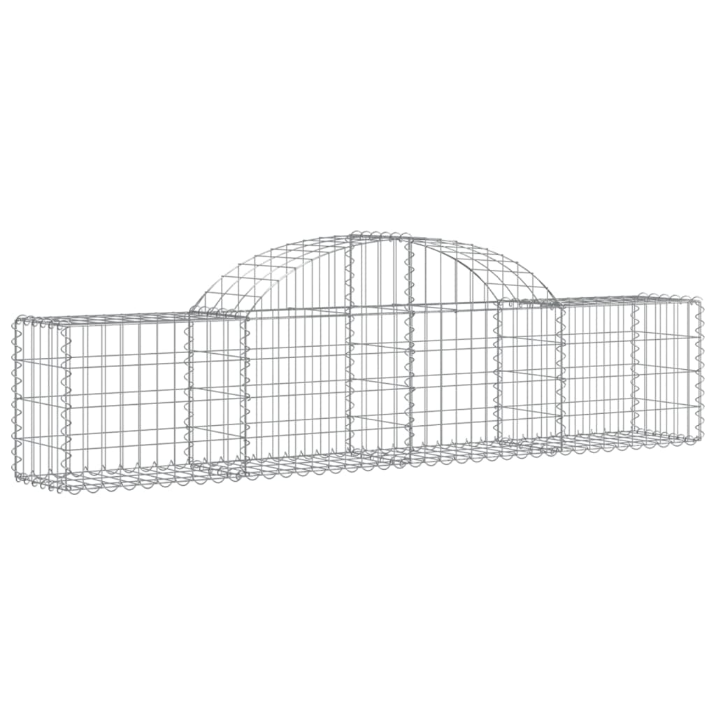 11 db íves horganyzott vas gabion kosár 200x30x40/60 cm