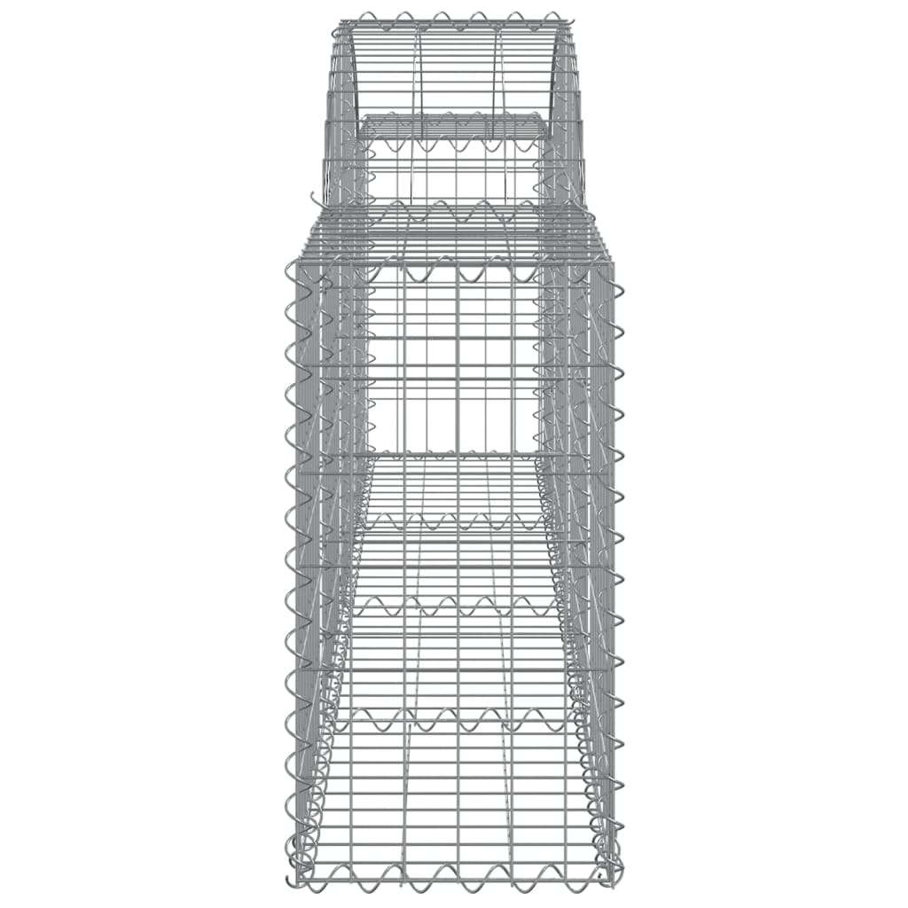 3 db íves horganyzott vas gabion kosár 200x30x60/80 cm