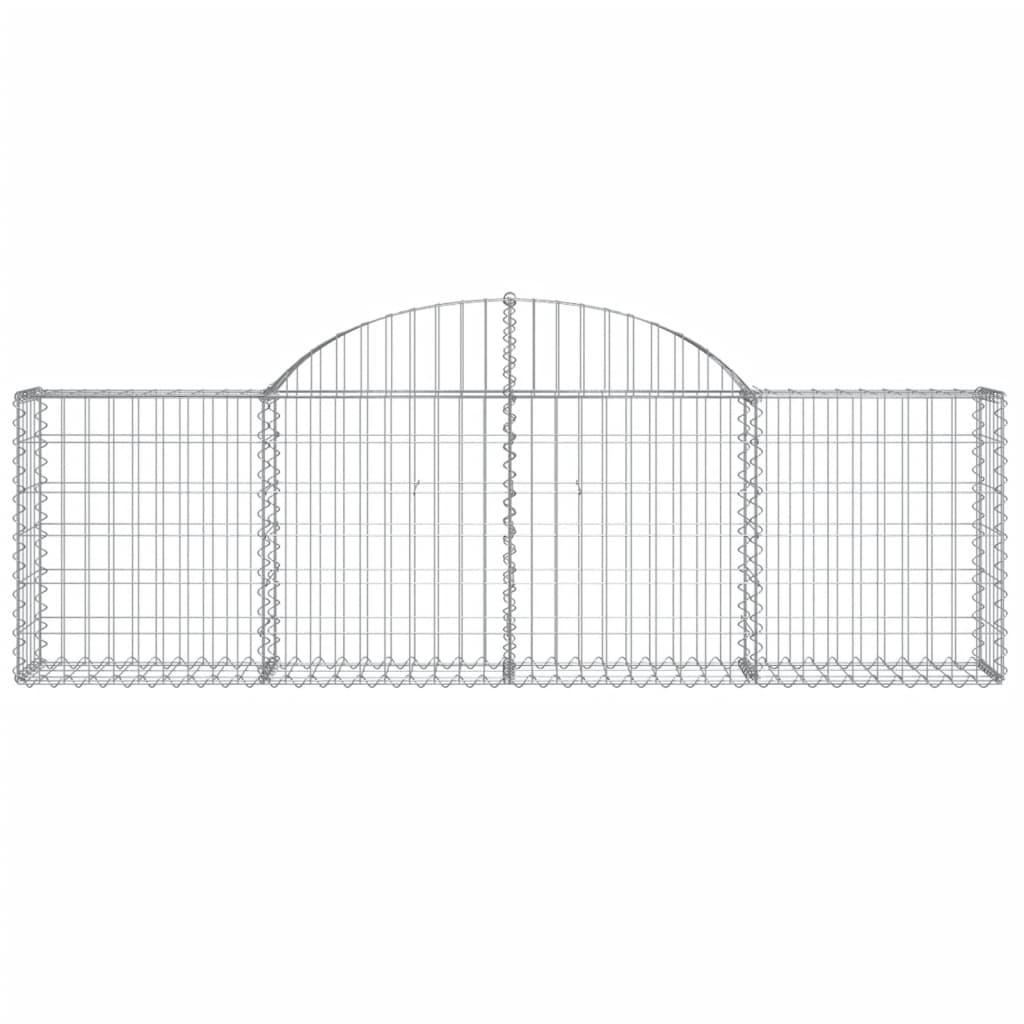 15 db íves horganyzott vas gabion kosár 200x30x60/80 cm