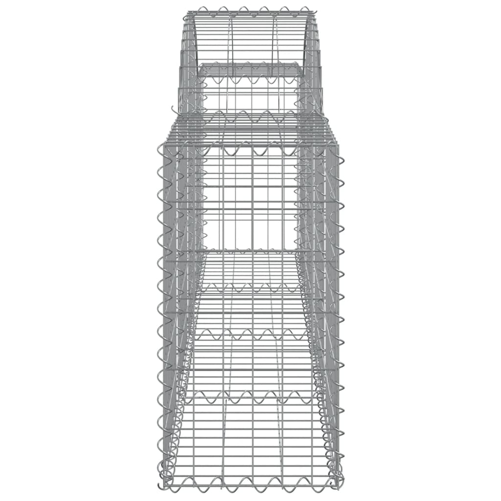 15 db íves horganyzott vas gabion kosár 200x30x60/80 cm