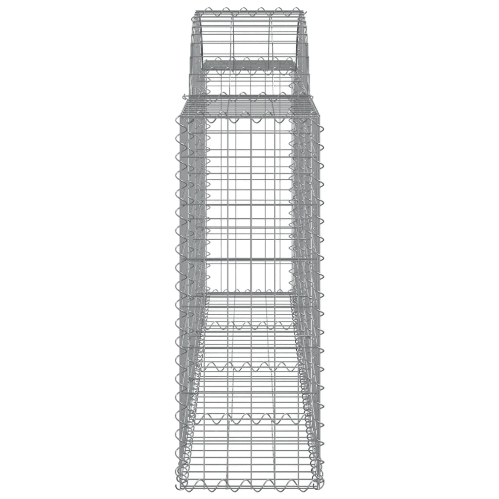3 db íves horganyzott vas gabion kosár 200x30x80/100 cm